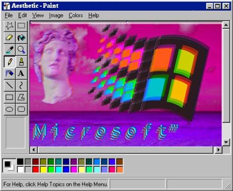 Aesthetic Microsoft Paint Vaporwave Amino