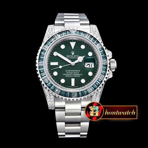 Her family moved to essonne (near paris) in 1984. Rolex Submariner 116110LV Green Diams SS/SS A2836 replica