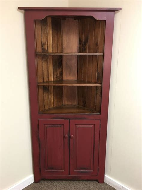 Mother hubbard's custom cabinetry explains what we do to solve the corner cabinet dilemma. Westown Red with Special Walnut Corner Cabinet - KC ...