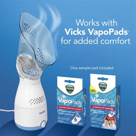 How to use the humidifier. Vicks Personal Sinus Steam Inhaler with Soft Face Mask ...