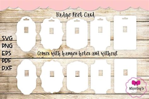Badge Reel Display Cardbadge Reel Holdercricut Accessories