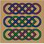 3 Bands Celtic Knots  Cowbell Cross Stitch