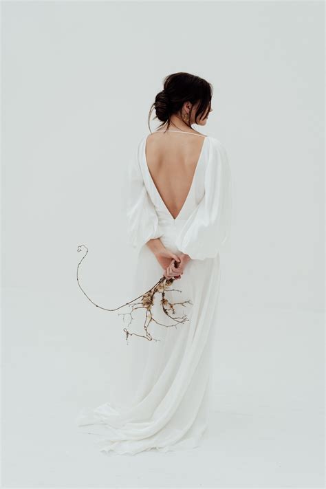The Shiki Dress Backless 100 Silk Wedding Dress — Rolling In Roses
