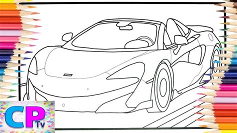 McLaren 600LT Coloring Pages Mc Laren Racing Car Coloring Spektrem
