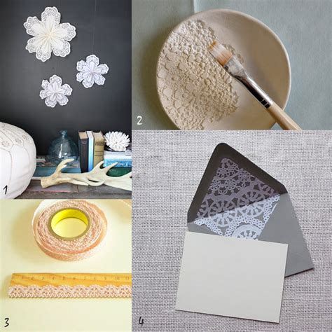 Oh The Lovely Things Diy Roundup Lace And Doilies