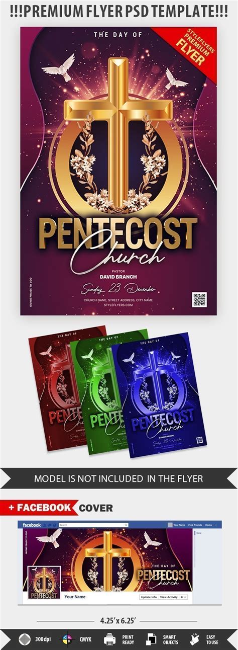 Pentecost Church Psd Flyer Template 33411 Styleflyers