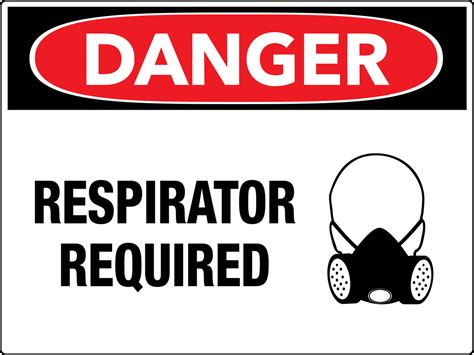 Danger Respirator Required Wall Sign Phs Safety