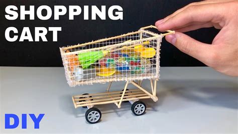 How To Make Amazing Shopping Cart Diy Realistic Miniature Shopping