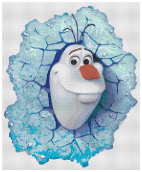 Olaf Cross Stitch Pattern Frozen Theme Pdf Download Etsy