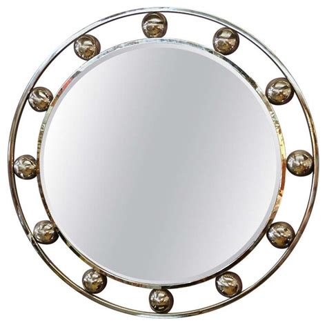 Make a statement with modern floor mirrors. Six-Foot Chrome Mirror Royere Style at 1stdibs