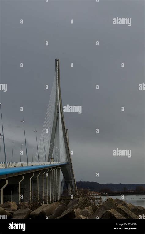 Normandy Bridge France Stock Photo Alamy