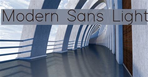 Modern Sans Light Font