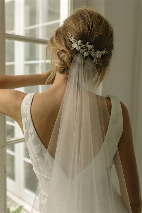 Drop Wedding Veils Floral Headpiece Wedding Crystal Bridal Headpiece