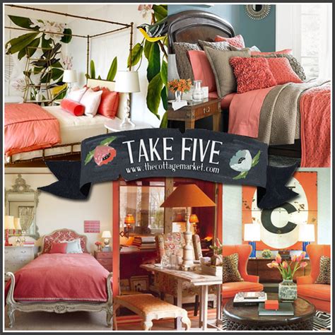 Diy home diy decor diy crafts: Take Five: Decorating with Coral and Salmon - The Cottage ...