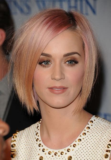 Katy Perry Short Sleek Bob Hairstyle Hairstyles Weekly