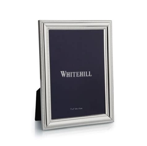 Whitehill Studio Silver Plated Beaded Photo Frame 13cm X 18cm