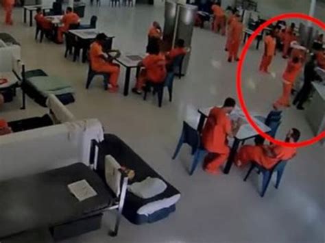 Watch Video Inmate Attempts To Strangle Guard With Towel
