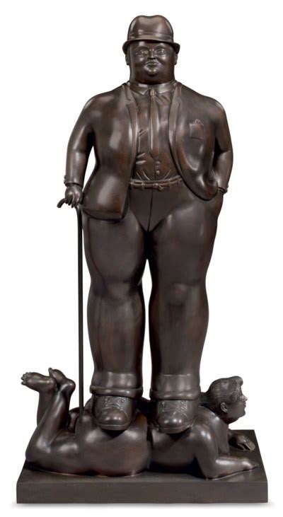 Fernando Botero Colombian B 1932 Man With Cane Christies