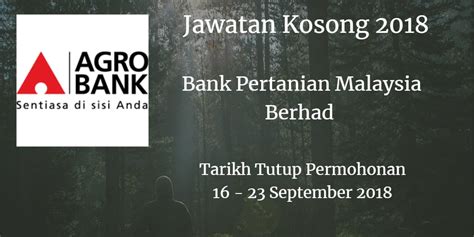 Save on international fees by using wise. Bank Pertanian Malaysia Berhad Jawatan Kosong Agrobank 16 ...