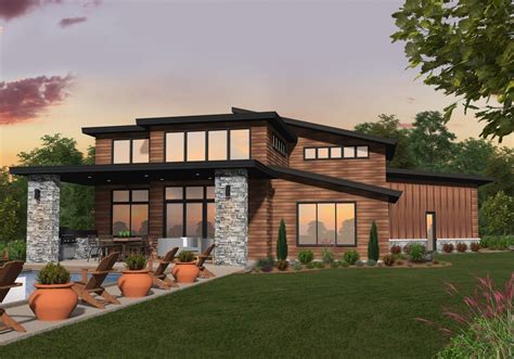 A Modern Empty Nester House Plan With Unique And Award Winning Appeal