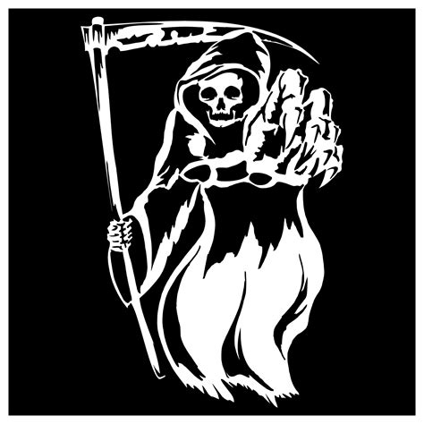 Painting Arts And Crafts Sk Brush Grim Reaper Stencil Grim Reaper Stencil