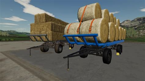 Fs19 Hw80 Bale Trailer V10 Farming Simulator 19 Mods