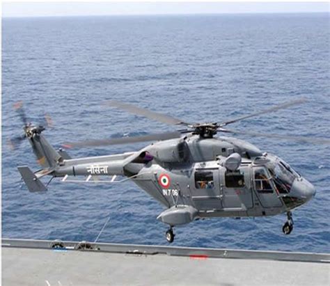 Indian Navy Commissions First Advanced Light Helicopter Dhruv