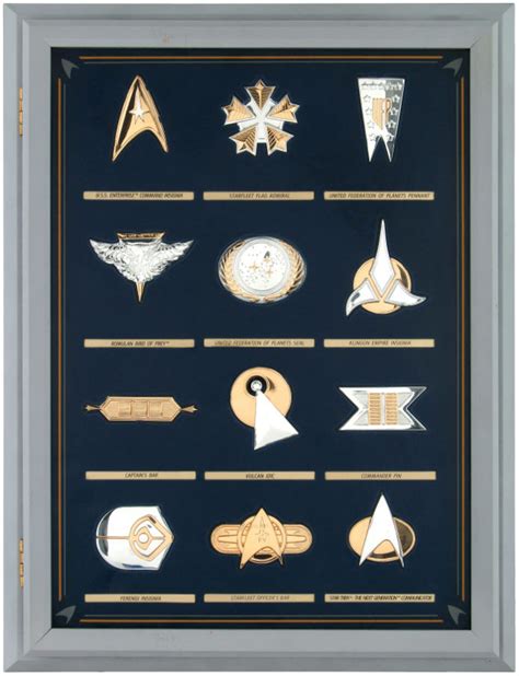 Hakes The Official Star Trek Insignia Collection By Franklin Mint