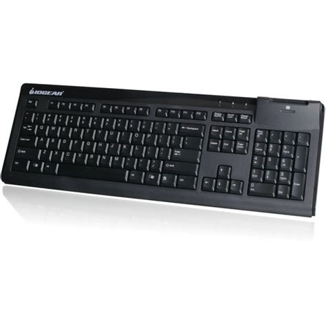 Iogear 104 Key Keyboard With Integrated Smart Card Reader