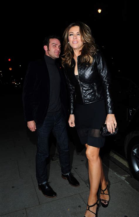 Liz Hurley Night Out Style At Scotts Restaurant In London September
