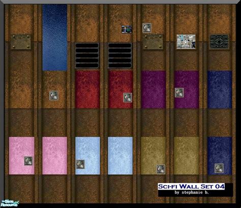 The Sims Resource Sci Fi Wall Set 4