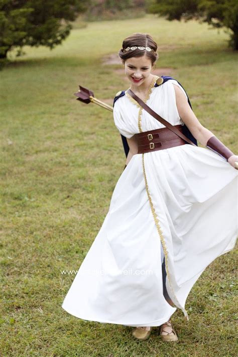 Diy Greek Goddess Costume Artemis Make It And Love It Greek Goddess