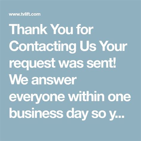 The Words Thank You For Contacting Us Your Request Was Sent We Answer