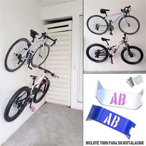 Kit Soportes Rack Para Colgar Bicicletas Colores En