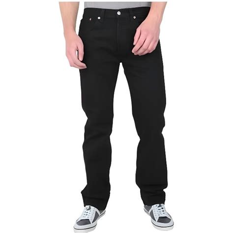 Levis Jean Homme 501 Noir Black Classic Coupe Droite