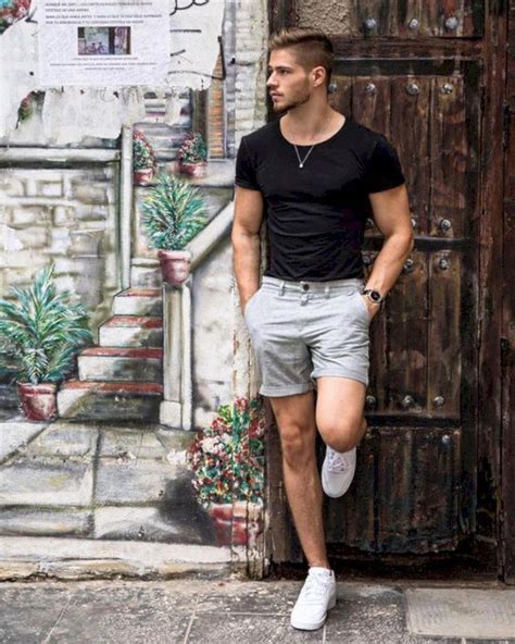 Cool And Trendy Spring Outfit For Men With Short Pant MensFashionSummer Mens Tops Fashion