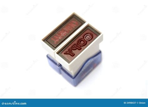 Original And Copy Stamps Stock Image Image Of Copy Stamp 2498437