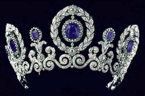Romanov Grand Duchess Maria Pavlovnas Sapphire Tiara By Cartier