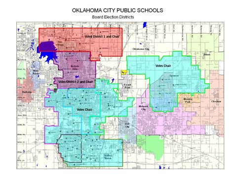 Oklahoma City School District Map Okc School District