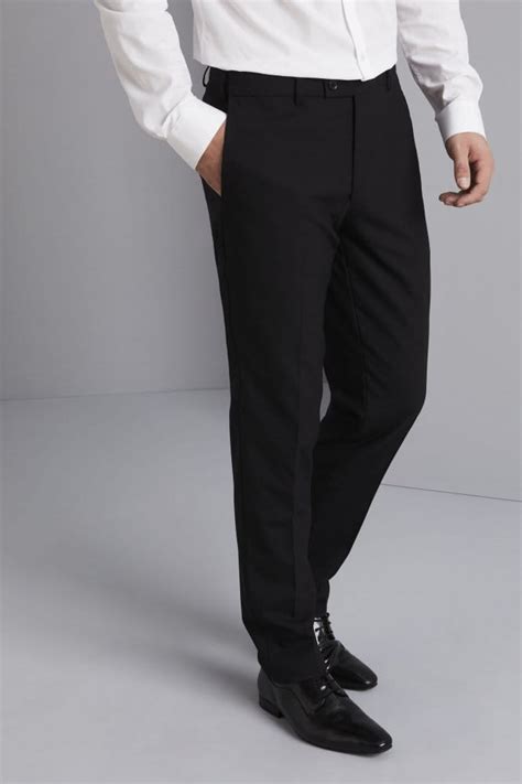 Qualitas Polywool Modern Flat Front Trousers Business Simon Jersey