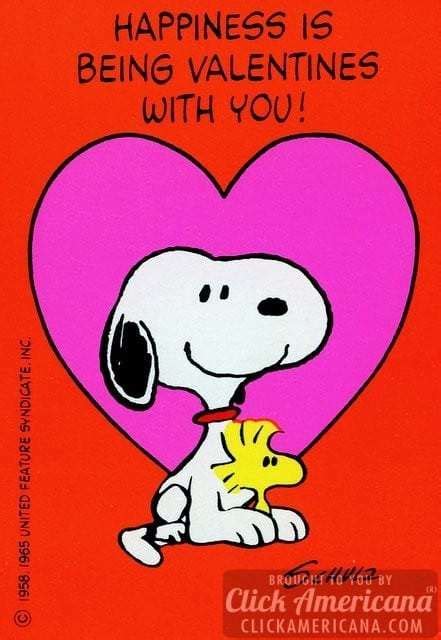 Peanuts Vintage Snoopy Valentines Day Cards Plus Woodstock Click