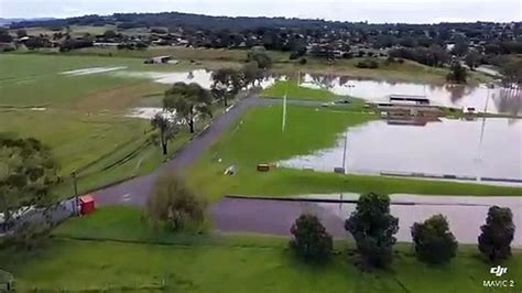 Drone Footage Over Singleton Shows Hunter River Flooding March 9