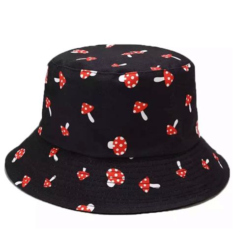 Mushroom Design Bucket Hat Bucket Hat Collection Etsy Uk