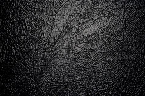 Free Picture Black Leather Texture Pattern Close