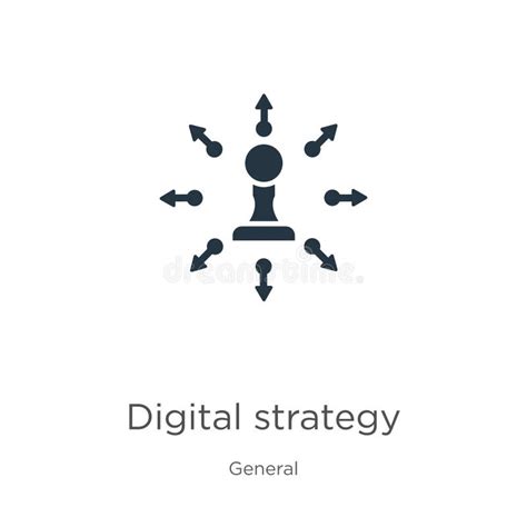 Digital Strategy Icon Vector Trendy Flat Digital Strategy Icon From