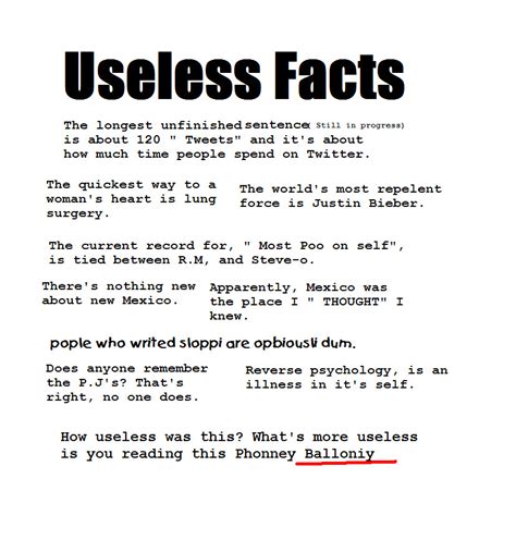 Useless Facts By Iyzeekiil On Deviantart