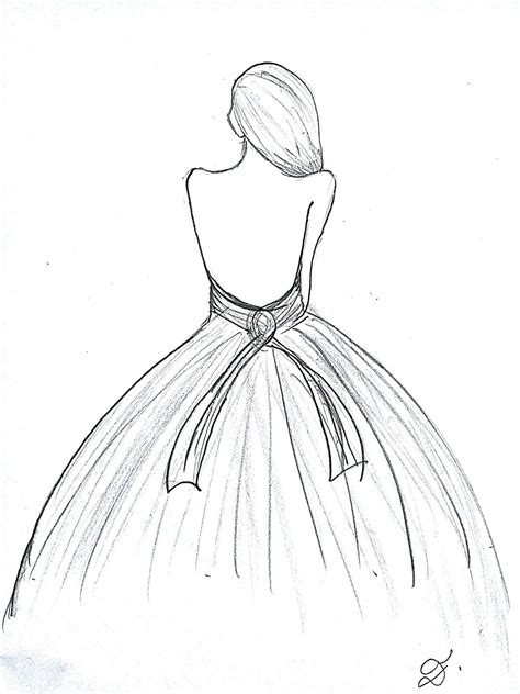 Pencil Drawing Dress Design Beautiful Dress Sketch Design Bodewasude