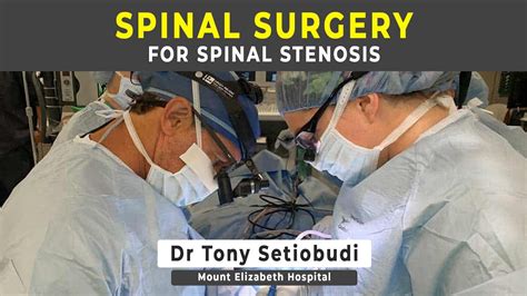 Surgery For Spinal Stenosis Youtube