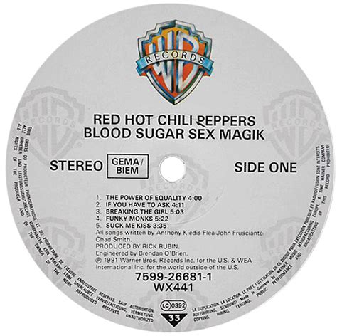 Red Hot Chili Peppers Blood Sugar Sex Magik Hi Fi News