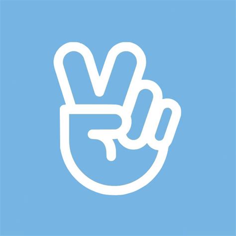 Blue Icon For Iphone Icon Peace Gesture Okay Gesture I Icon Vimeo